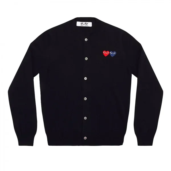 Comme des Garçons Play Double Heart Cardigan